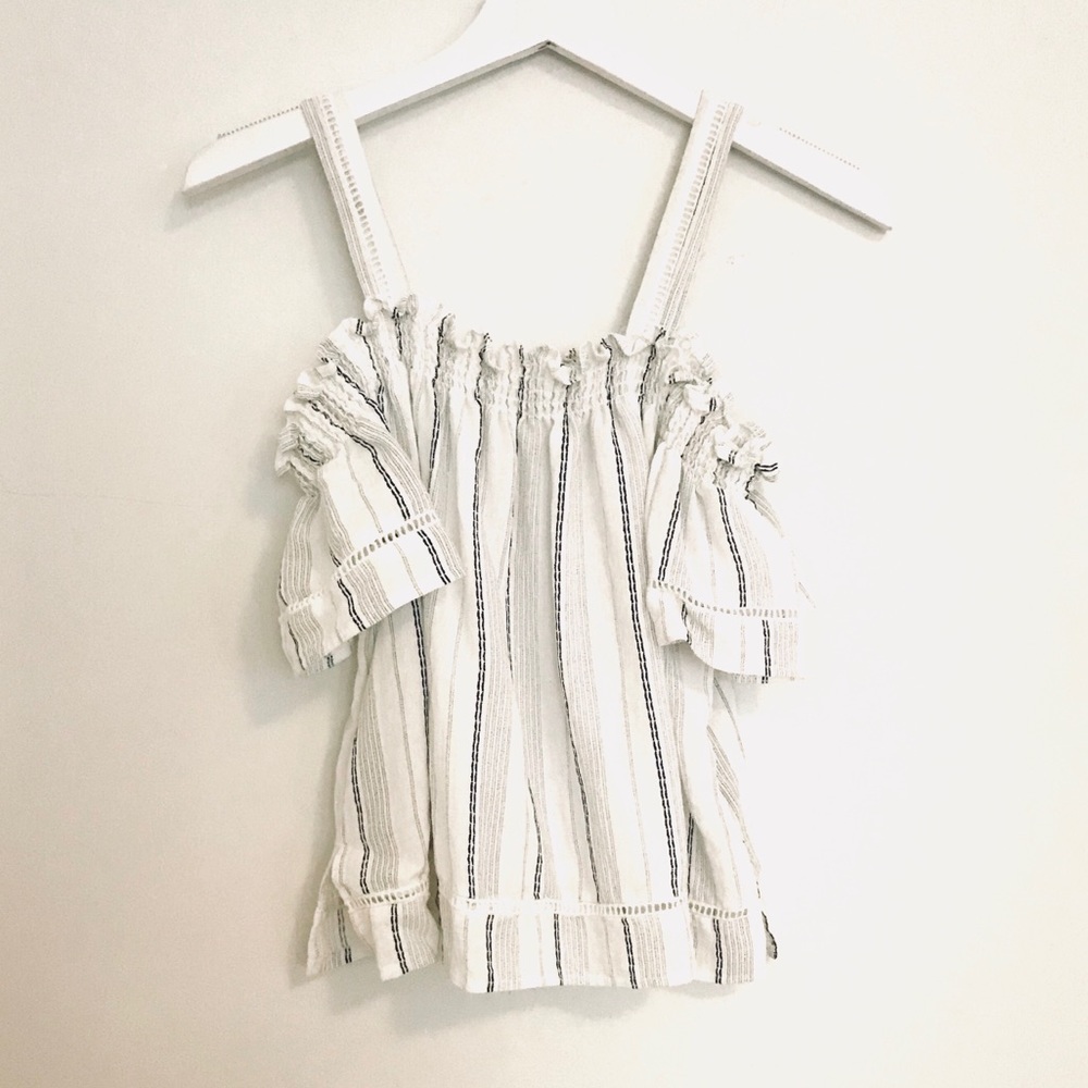Off-Shoulder Striped Top